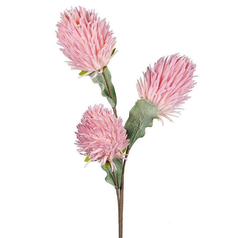 Fleur Artificielle Dofrie Rose Poudré Tige Géante 100cm - Image 1