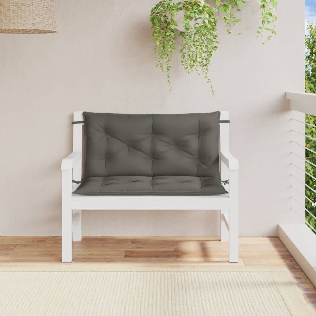 ComfortXL - Coussins pour banc avec dossier Tissu Durable Rembourrage Moelleux pour Salon de Jardin Gris Foncé 100x50 cm – ComfortXL Outdoor Living - Image 3