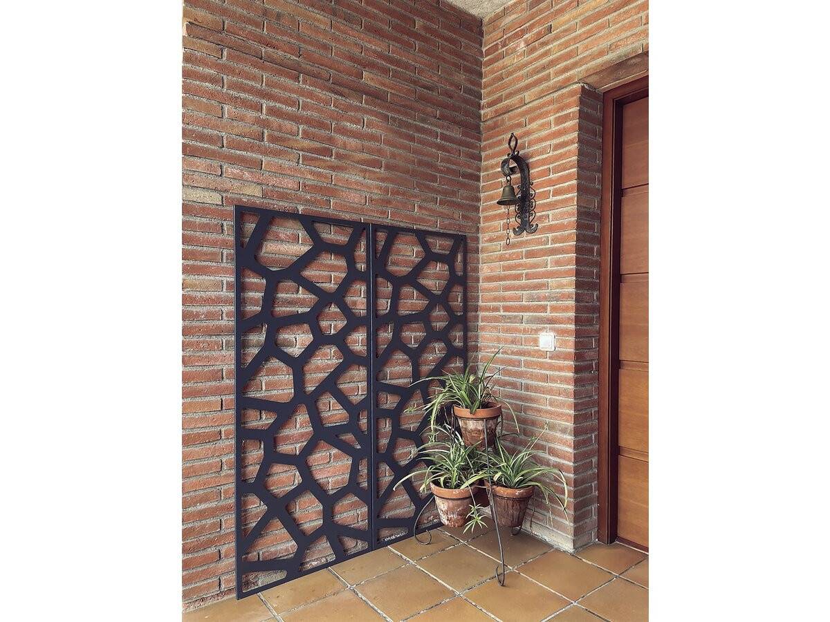Nortene - Panneau Décoratif - " Stone" - Lot De 4 - 0.60 X 1.50 M - Taupe -nortene - Image 2