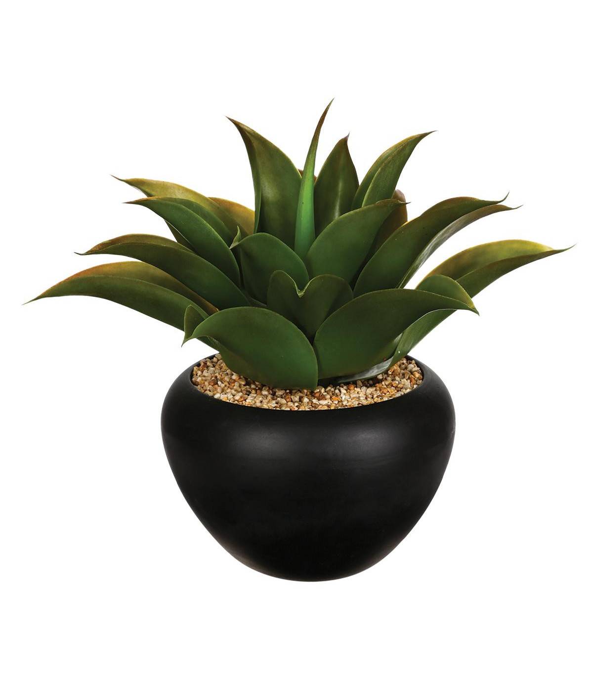 Plante artificielle Aloe vera Pot en céramique H 37 cm - Image 1