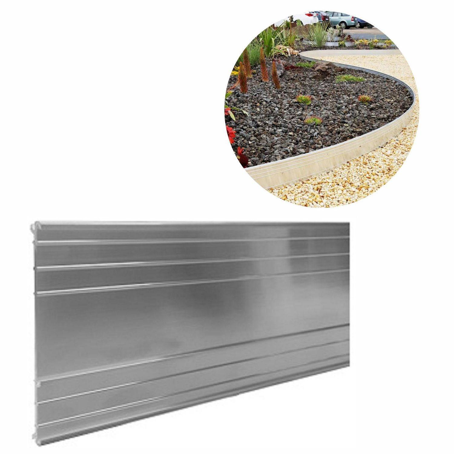 Green-Split - Bordure de Jardin en aluminium ultra solide, Bordure Jardin Hauteur: 14 cm, Longueur: 25 m, Green-split - Image 2