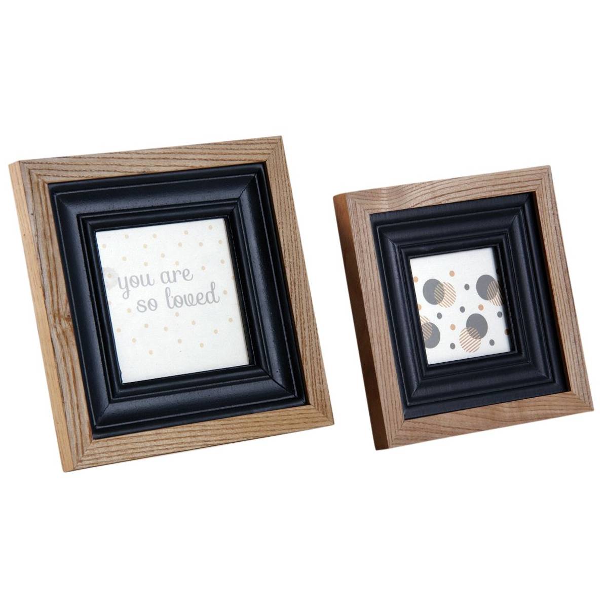 Aubry Gaspard - Cadre photo en bois et verre (Lot de 2) - Image 1