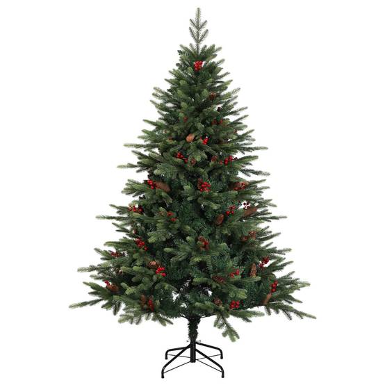 Vidaxl - Sapin de Noël artificiel avec boules 180 cm 300 LED Blanc chaud vidaXL 3466675 - Image 6