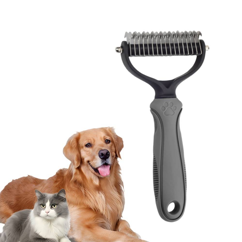 IntiMeg - Brosse de toilettage pour chiens et chats Gris IntiMeg - Image 1