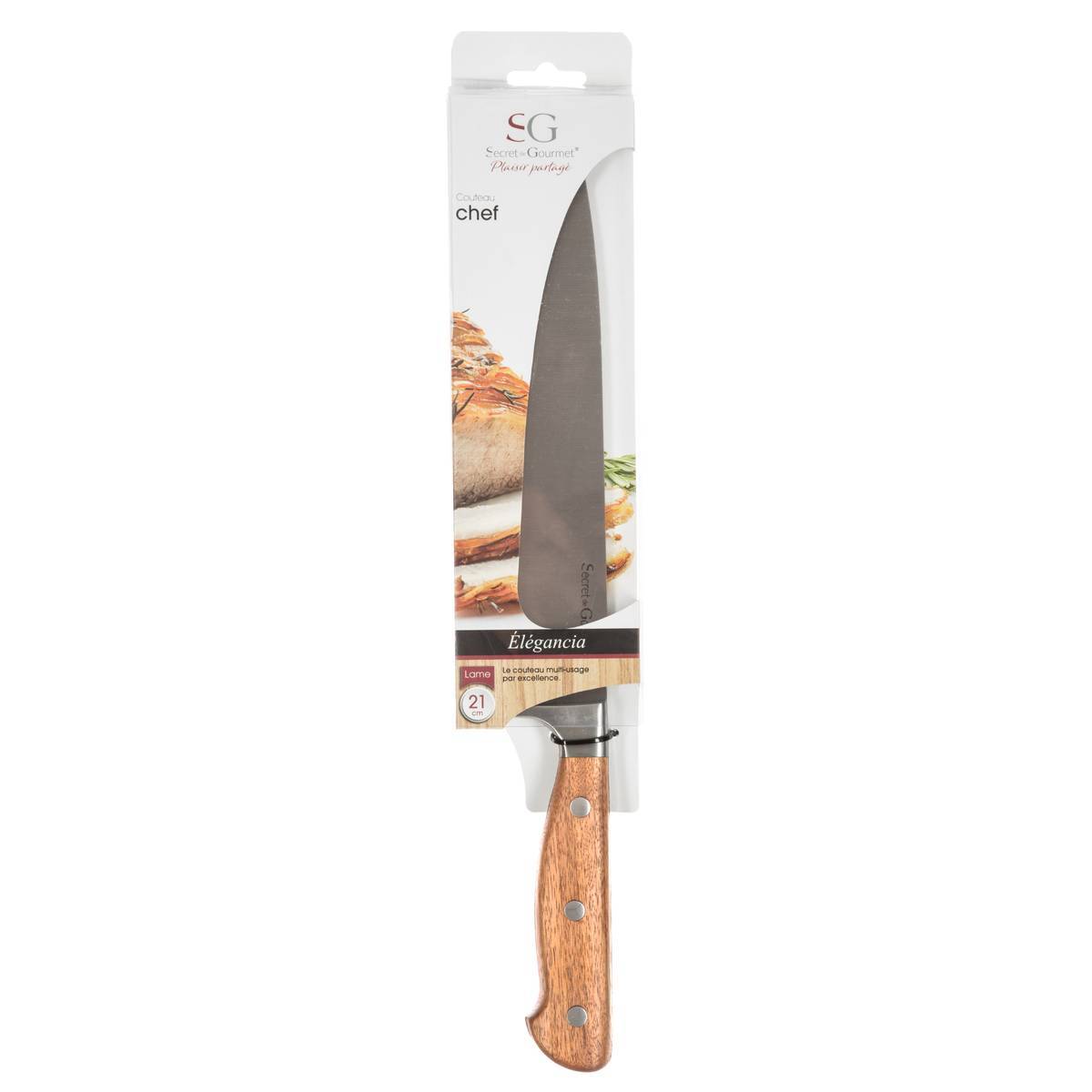 Couteau de chef acier "Elegancia" lame 22cm - 5five - Image 3