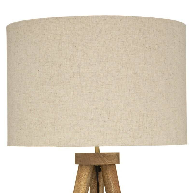Lampadaire trépied bois Olga Atmosphera - Image 4
