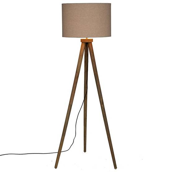 Lampadaire trépied bois Olga Atmosphera - Image 3