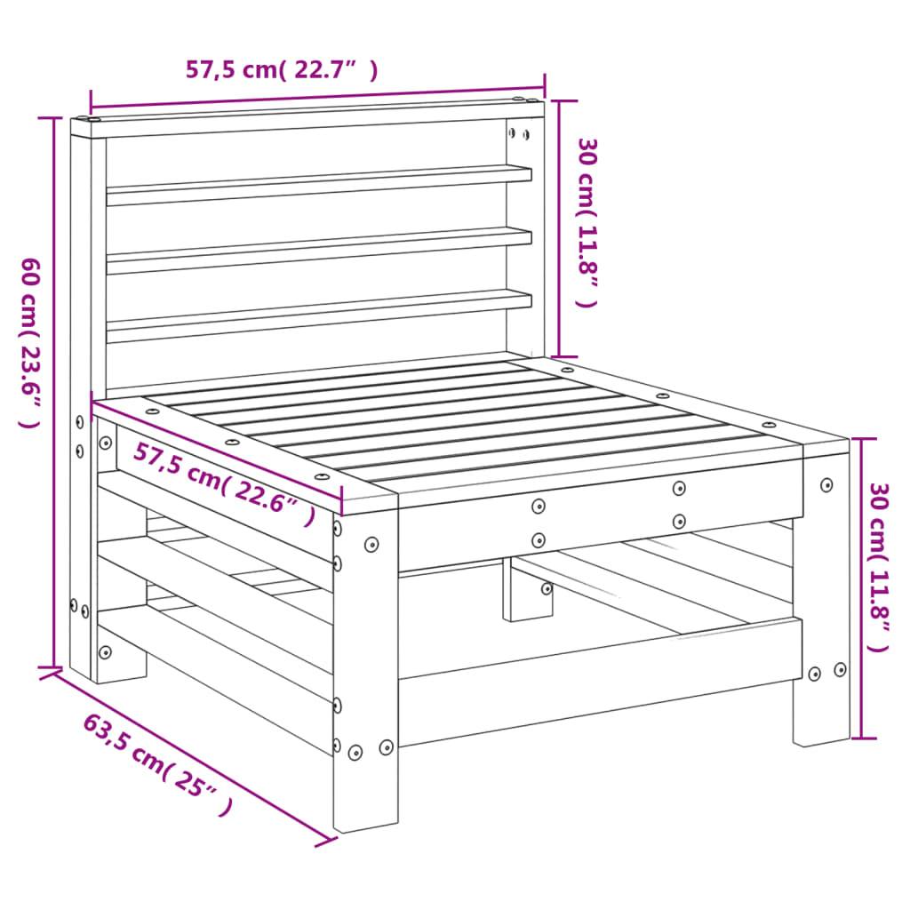 Prolenta Premium - Banc de jardin Blanc 64 X 58 cm - Prolenta Premium - Image 7