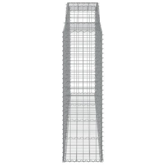 Vidaxl - Paniers à gabions arqués 9 pcs 300x50x160/180 cm fer galvanisé vidaXL 3146762 - Image 6