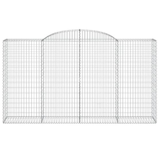 Vidaxl - Paniers à gabions arqués 9 pcs 300x50x160/180 cm fer galvanisé vidaXL 3146762 - Image 5
