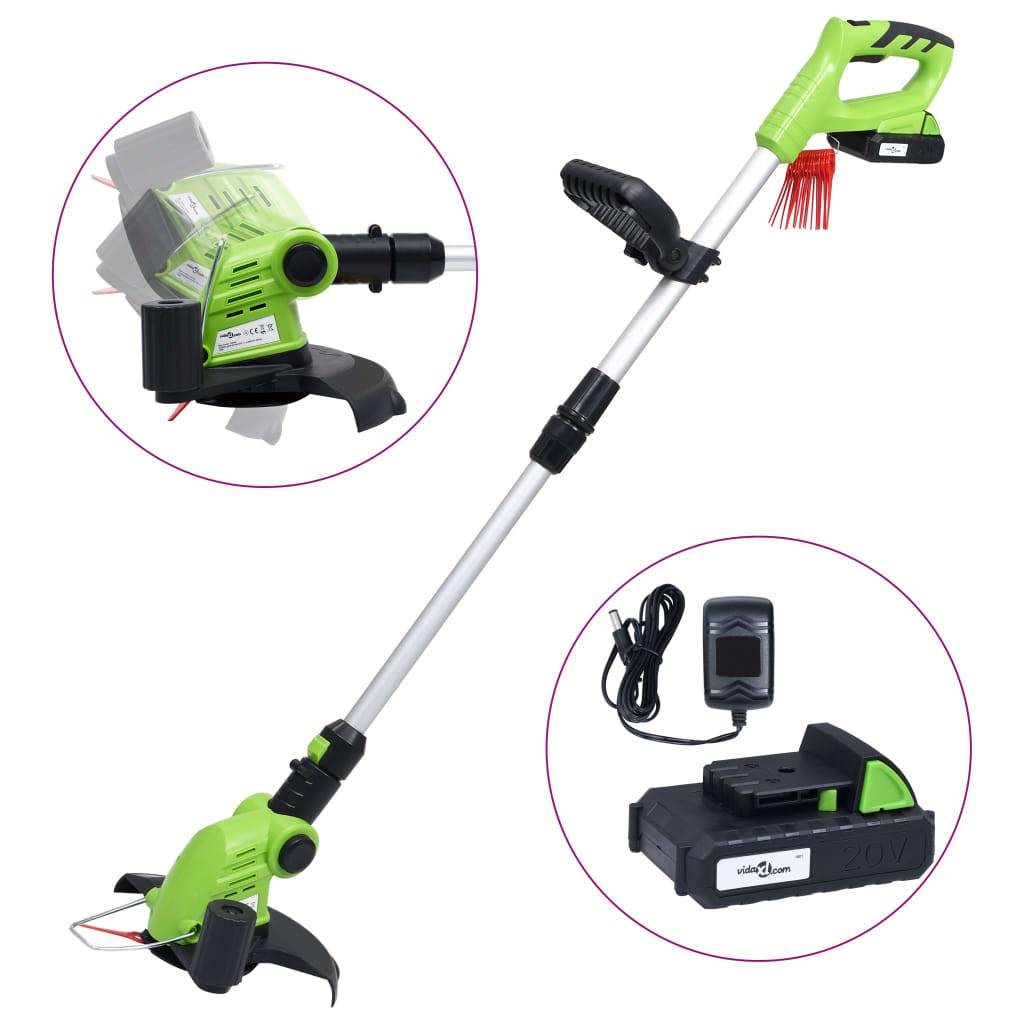 Vidaxl - Coupe-herbe sans fil avec bloc-piles 20V 1500 mAh Li-ion vidaXL 145799 - Image 1