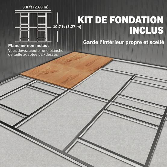 Abri de jardin en acier pour extérieur avec doubles portes coulissantes 340x386 cm vert - ComfortXL Outdoor Living - Image 8