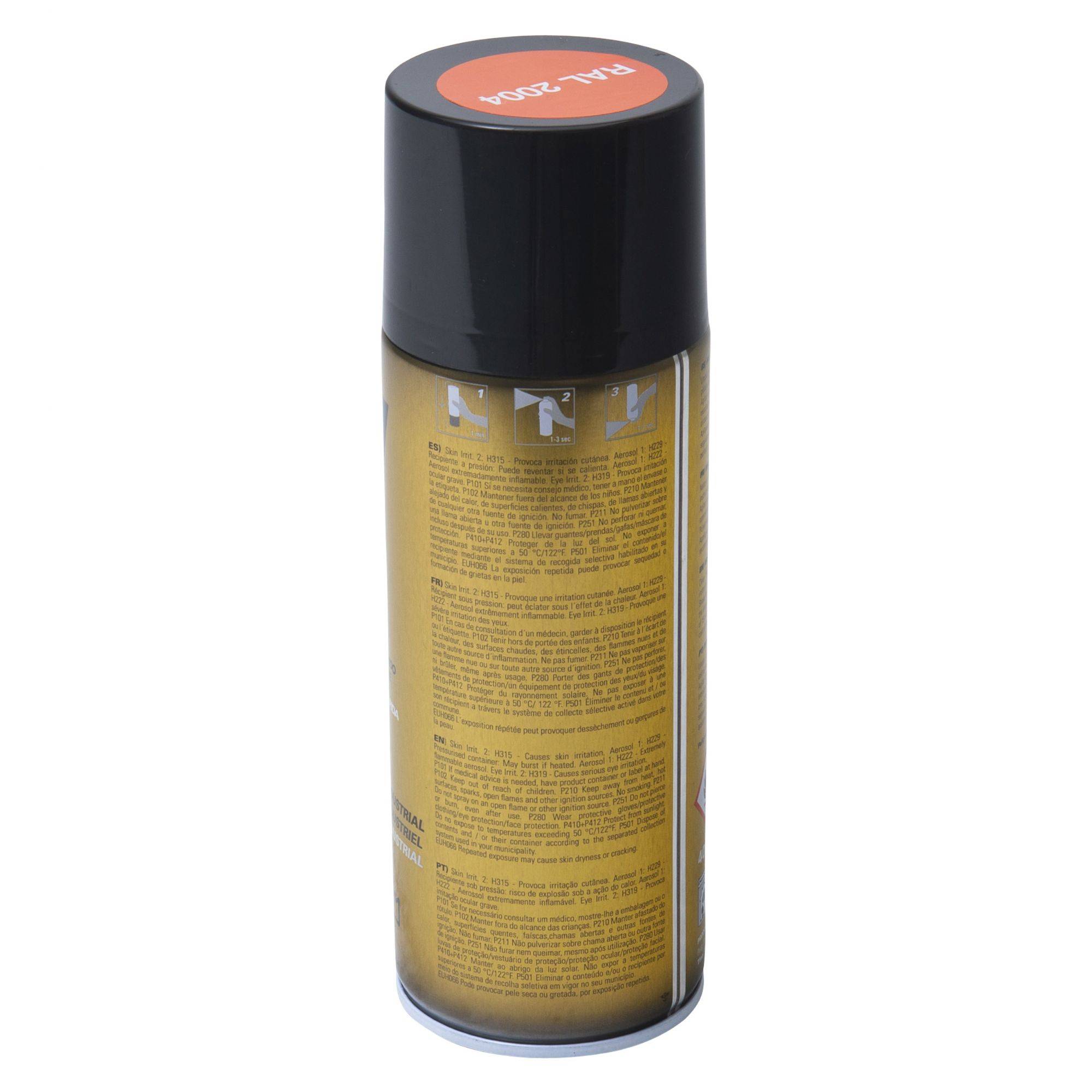 Bombe de peinture orange pur 400ml Orangé pur - RAL 2004 - Orangé pur - RAL 2004 - Image 4