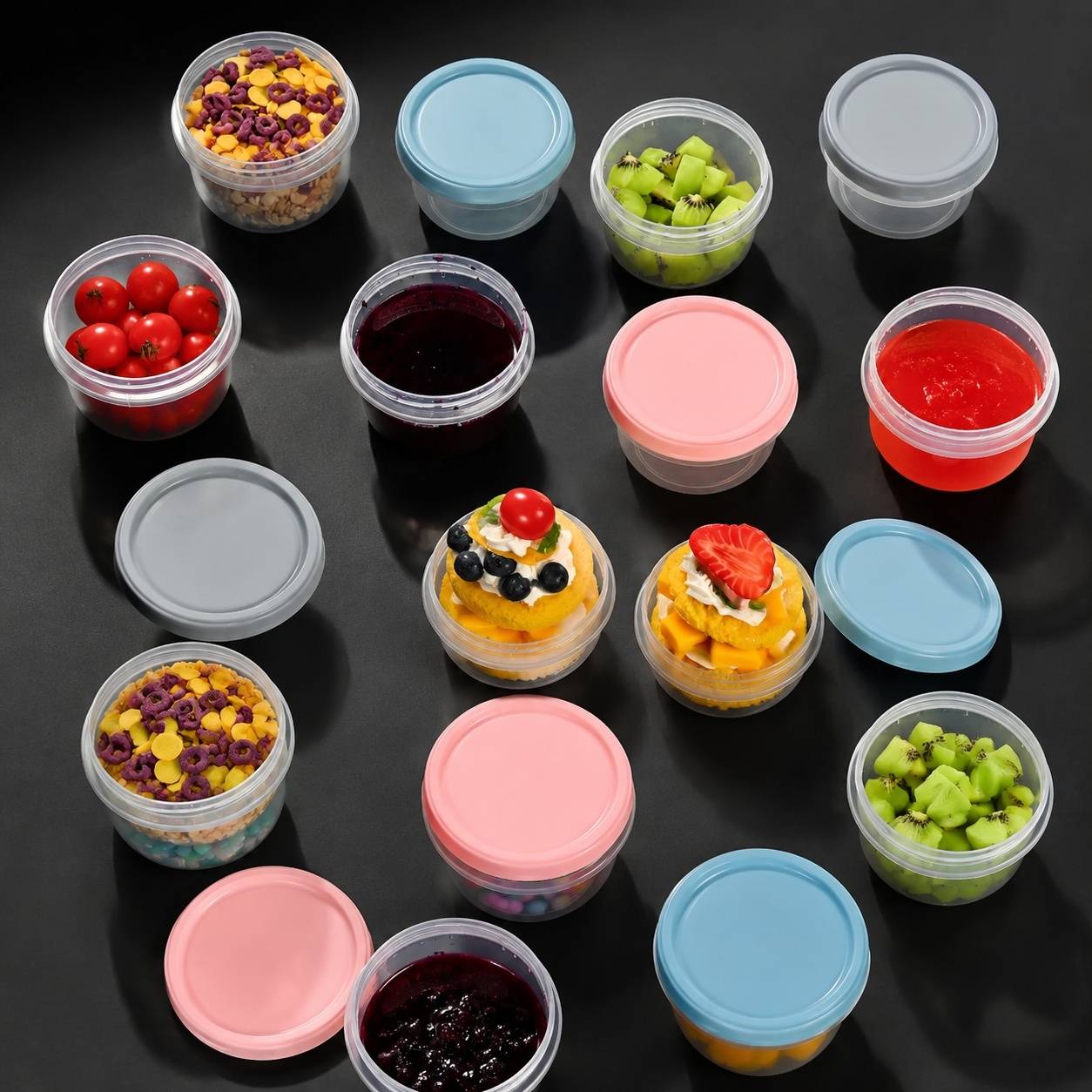 20 contenants 200 ml empilables, couvercles anti-fuite - Image 6