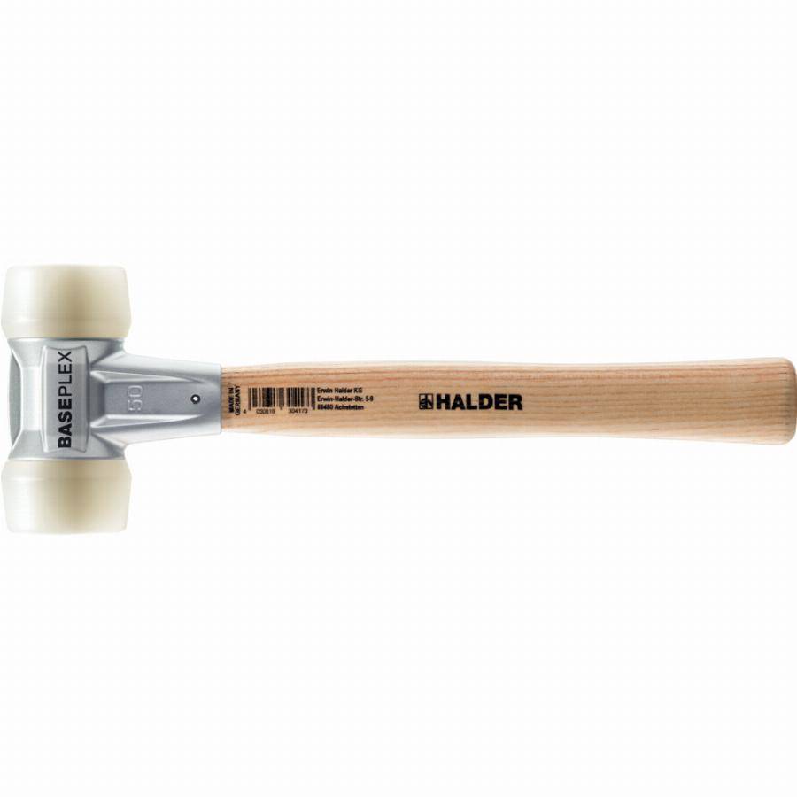 Maillet BASEPLEX, Nylon / nylon avec boîtier en zinc moulé et manche en bois - D=30 mm - 3908.030