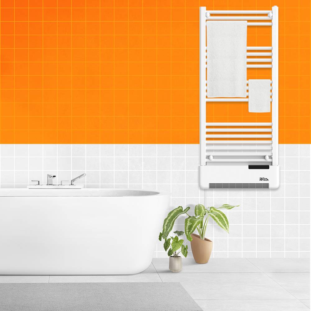 Radiateur sèche serviettes avec fluide 750W + soufflerie 1000W - Warm Tech - Image 5