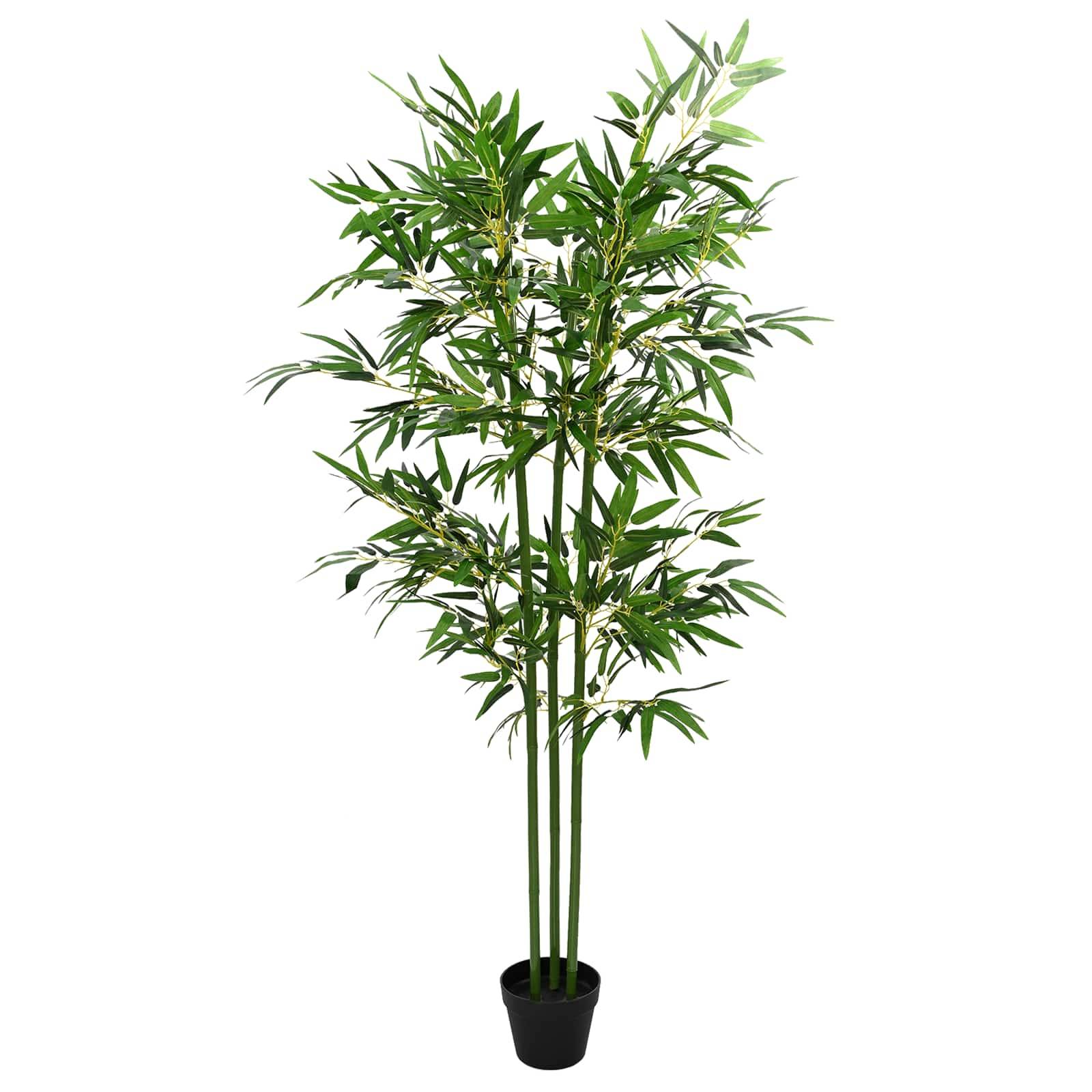 Arbre en bambou artificiel bambou vert 45 x 18 x 175 cm - PANGIVO - Image 4
