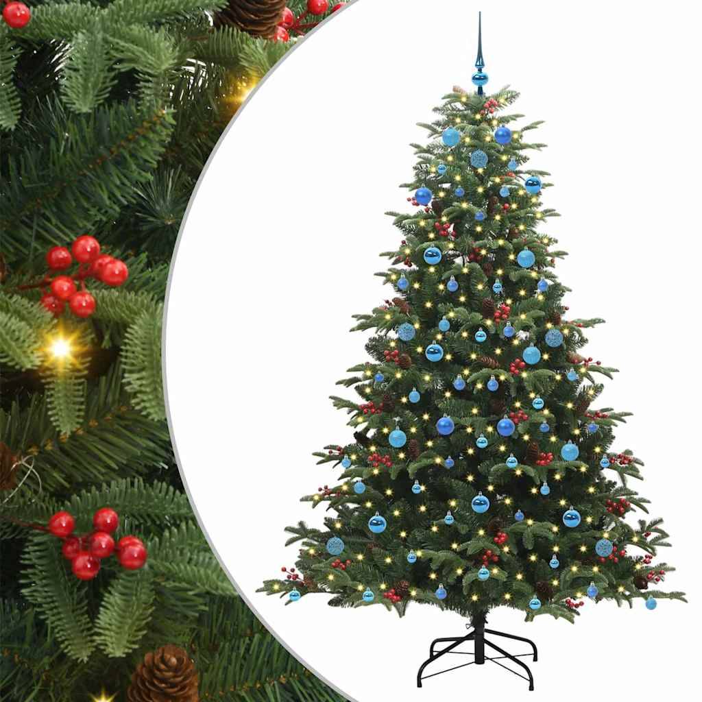 Sapin de Noël | Arbre de Noël artificiel Vert 210 cm PVC, métal et plastique Maison Chic - Image 1