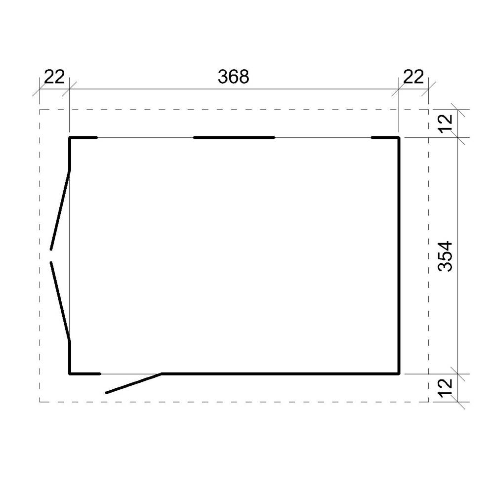 Timbela - Garage Qualité Premium 13 m² / L378xl412 cm - garage pour moto, vélos, machines de jardinage - Timbela M990B - Image 7