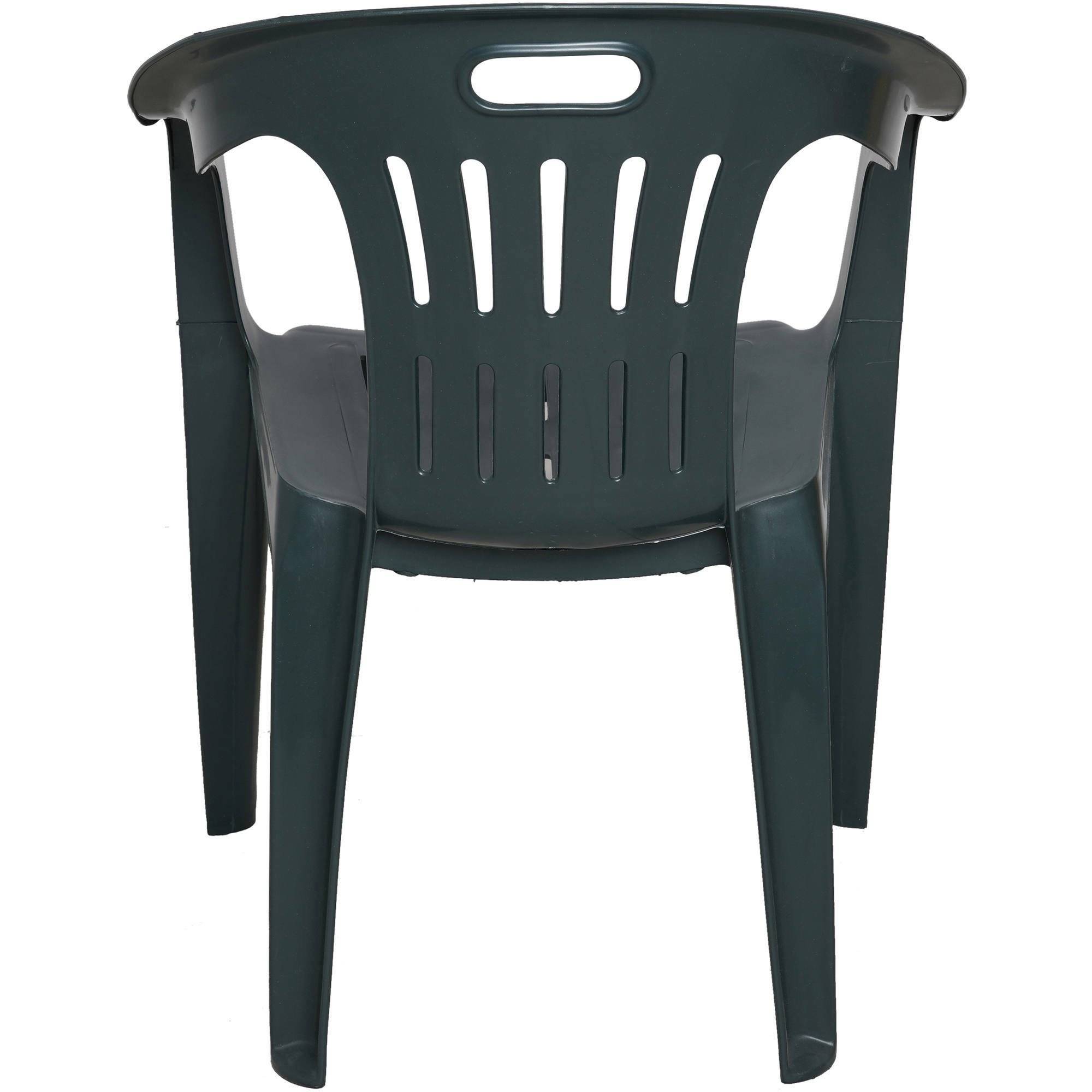 Dmora - Ensemble de 4 chaises d'extérieur Dmotti, Sièges de jardin, Chaise pour table à manger, Fauteuil d'extérieur, 56x57h80 cm, Vert - Dmora - Image 5