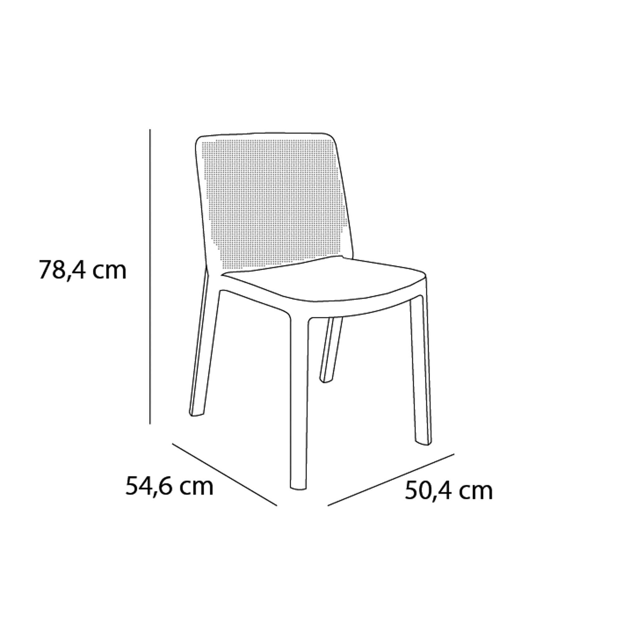 Set 6 fauteuils intérieur, extérieur rouge FRESH garbar - Image 2