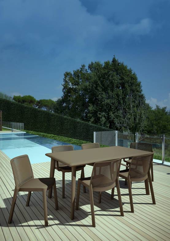 Set 6 fauteuils intérieur, extérieur rouge FRESH garbar - Image 3