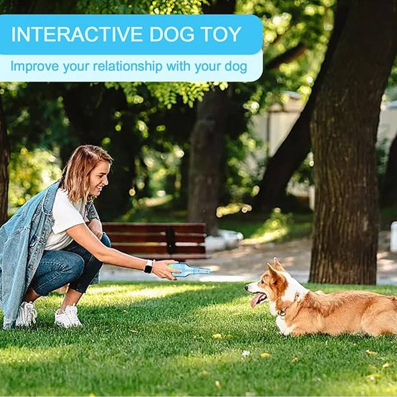 DtopbuyAge - Jouet en Bouteille de Caoutchouc pour Chien/Chiot, Interactif, Résistant à la Morsure Bleu - DtopbuyAge - Image 5