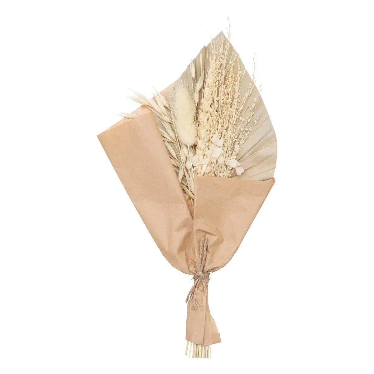 Mini Bouquet de Fleurs Naturelles "Seav" 30cm Beige - Image 3