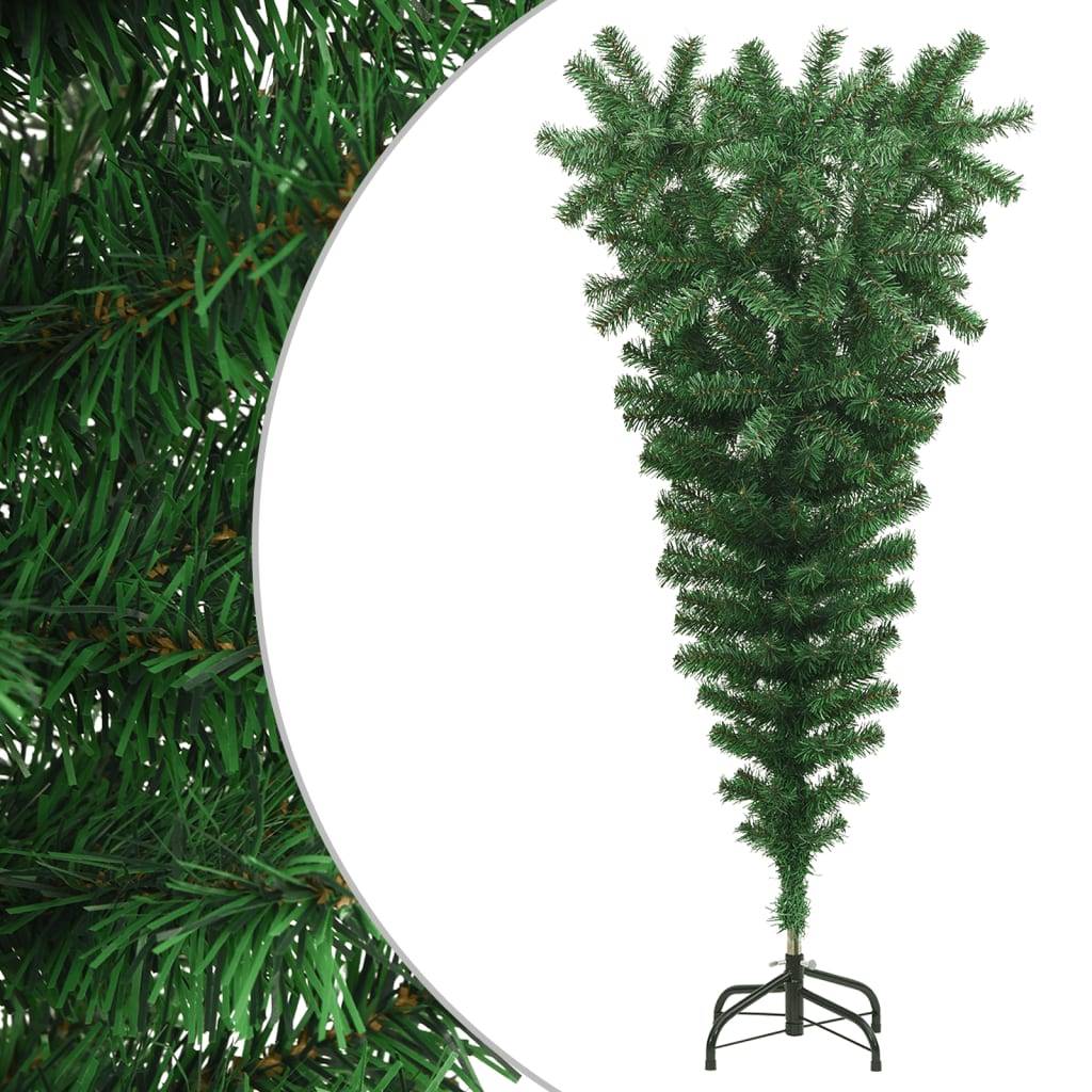 Vidaxl - Sapin de Noël artificiel renversé avec support Vert 150 cm vidaXL 329173