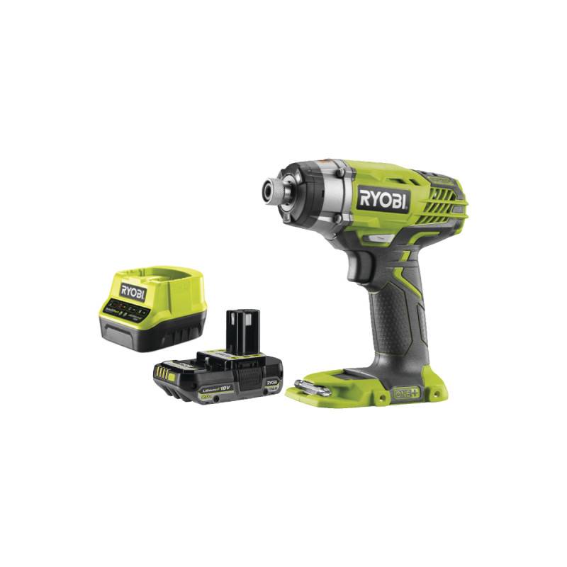 Ryobi - Pack RYOBI Visseuse à choc R18ID3-0 - 18V One+ - 1 Batterie 2.0Ah - 1 Chargeur rapide - Image 1