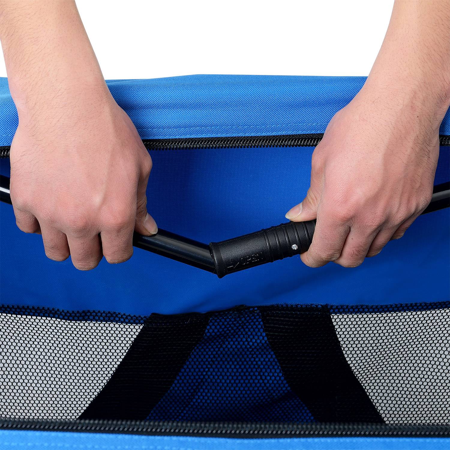 Pro.Tec - Box de Transport pour Chien Pliant Bleu Taille M pro.tec - Image 4