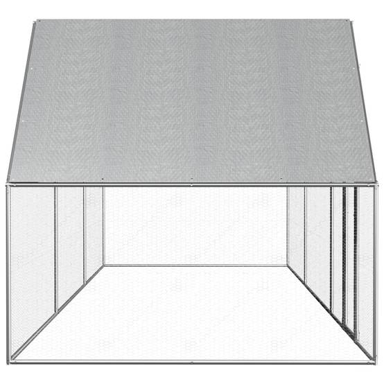 Poulailler 6 x 2 x 2 m avec un toit résistant à l'eau acier galvanisé - Image 3