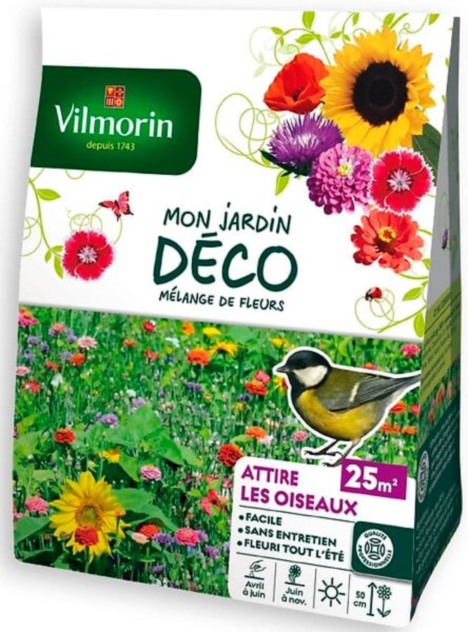 Vilmorin - Graines de Mélange fleurs oiseaux