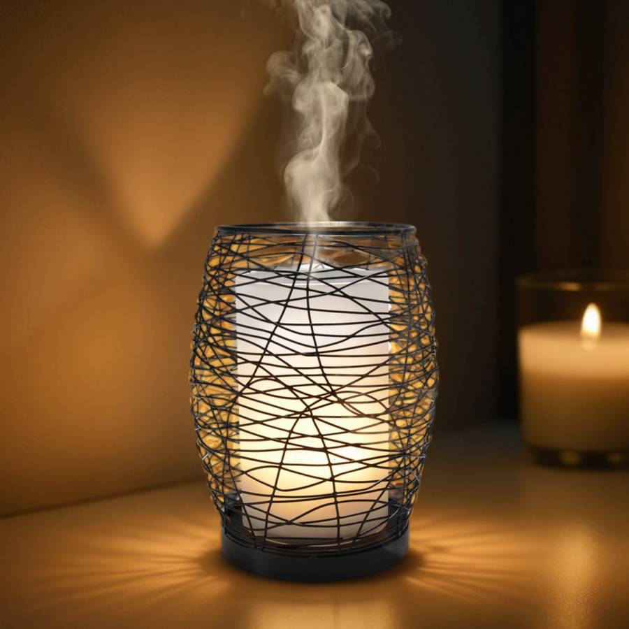 Zen'Arôme Diffuseur Huile Essentielle avec Télécommande Volupsia - Éclairage Led Personnalisable - Verre + Coque en Métal - Image 8
