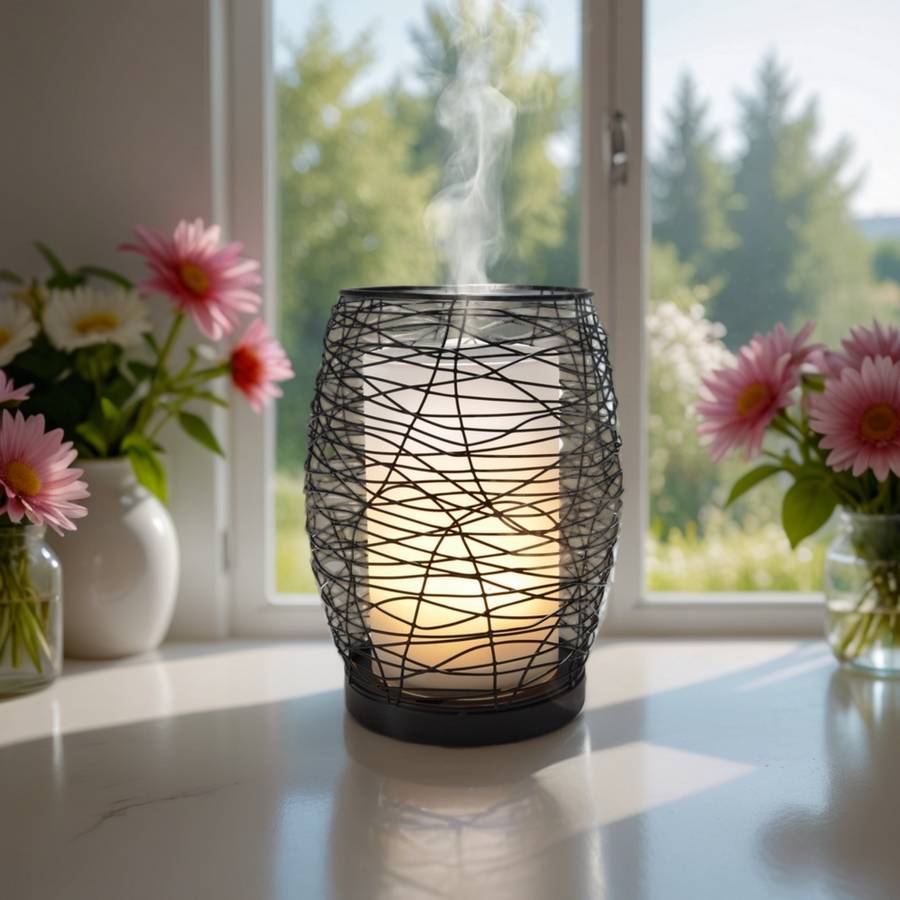 Zen'Arôme Diffuseur Huile Essentielle avec Télécommande Volupsia - Éclairage Led Personnalisable - Verre + Coque en Métal - Image 7