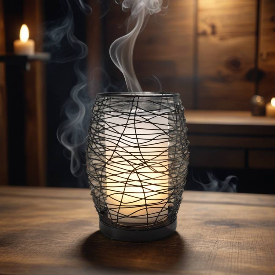 Zen'Arôme Diffuseur Huile Essentielle avec Télécommande Volupsia - Éclairage Led Personnalisable - Verre + Coque en Métal - Image 3