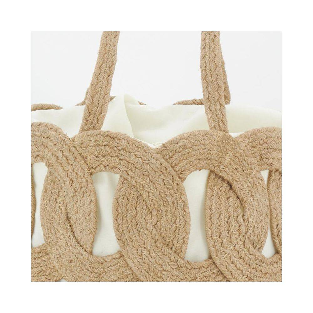 Aubry Gaspard - Sac en jute ajouré doublé coton - Image 3