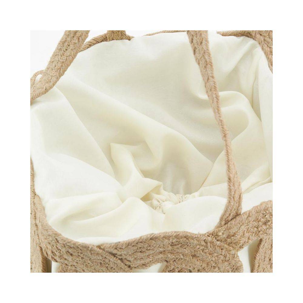 Aubry Gaspard - Sac en jute ajouré doublé coton - Image 4