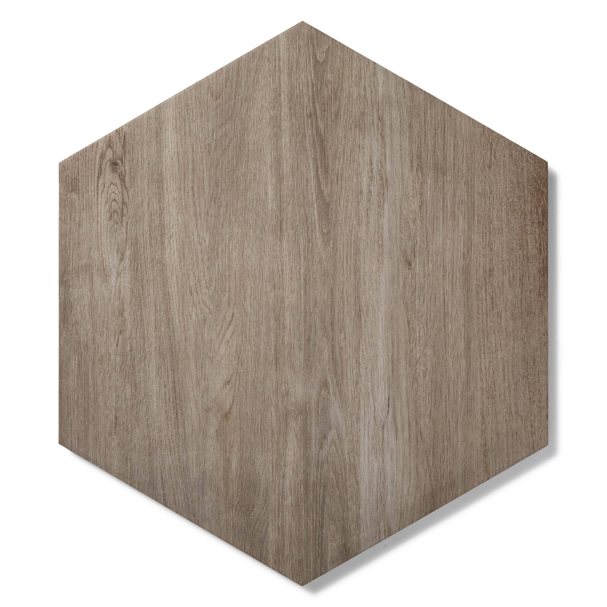 Pas japonais Hexagone Grès cérame effet Bois Marron 60x52/60x2 cm (à l'unité) - RO'MA NATURE - Image 2