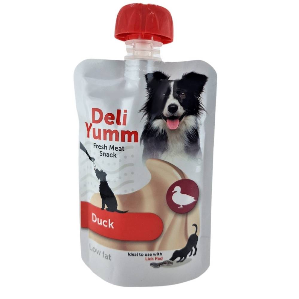 Flamingo - Friandises gourde de 90 g, gout canard pour chien - Image 1