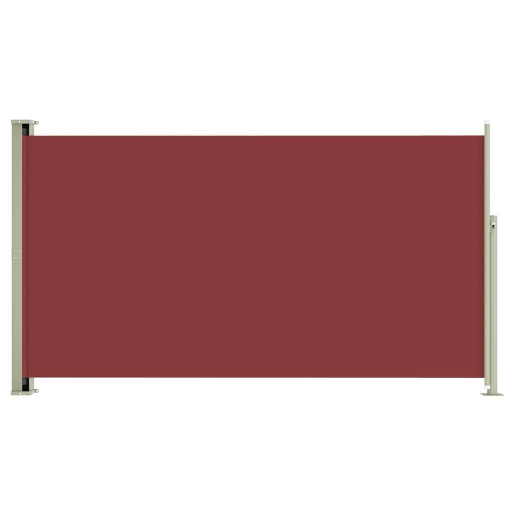 Helloshop26 - Auvent paravent store brise-vue latéral rétractable de patio jardin terrasse balcon protection visuelle écran 170 x 300 cm rouge - Image 1