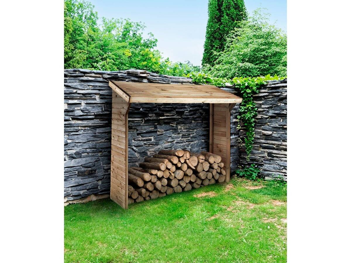 Habitat Et Jardin - Abri Bûches - 1.05 M² - 2.10 X 0.50 X 1.8 M- 2 Stères -habitat Et Jardin - Image 2