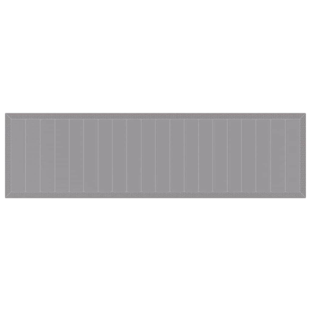 ComfortXL - Table et Chaises de Jardin 15 Pièces Résine Tressée avec Coussins pour 14 Convives Gris Clair – ComfortXL Outdoor Living - Image 6