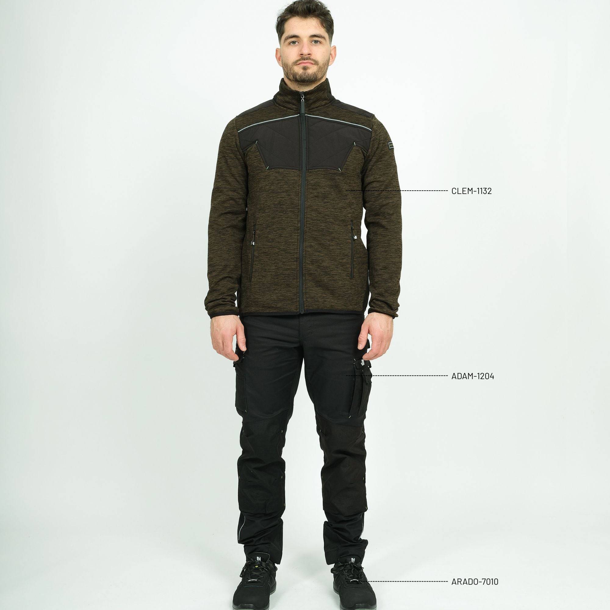 taille xl - clem - gilet de travail - 1132 kaki - Image 2