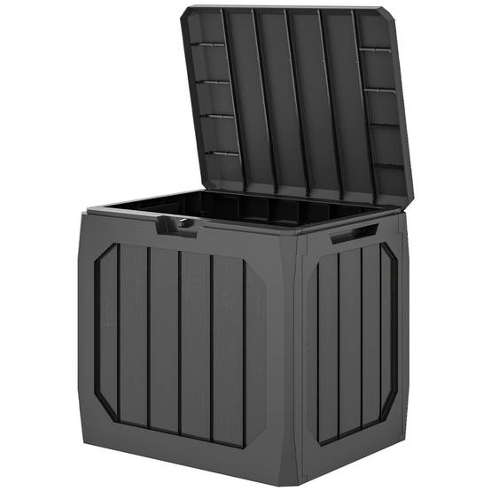 Coffre de Rangement Extérieur Résine Imperméable Verrouillable 121L 56x45x53cm Noir - ComfortXL Outdoor Living - Image 2