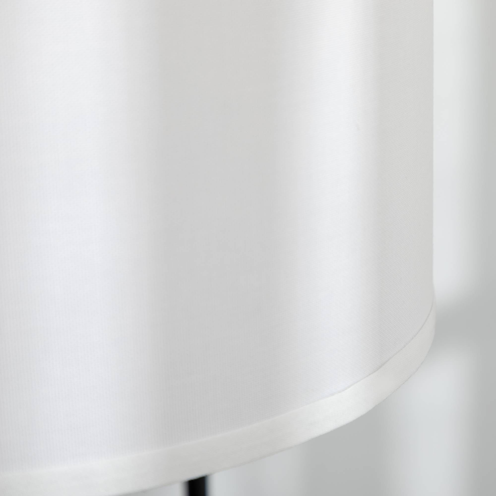 Lampadaire avec interrupteur au pied, lampadaire avec abat-jour en tissu, acier, blanc - Image 10