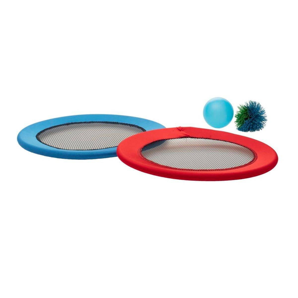Lot de 2 Raquettes "Balles" 30cm Rouge & Bleu