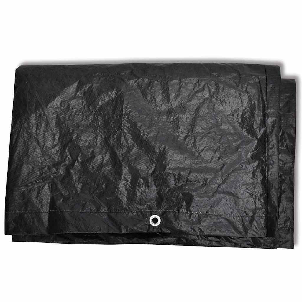 Housse de Protection Jardin Polyéthylène pour Table Bancs ou Mobilier Rotin Noir 200x160x70 cm – ComfortXL Outdoor Living - Image 5