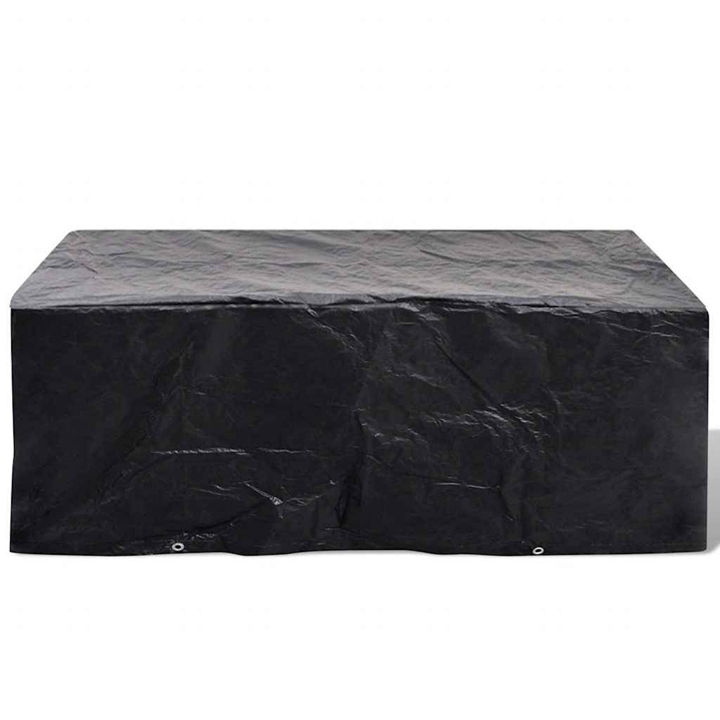 Housse de Protection Jardin Polyéthylène pour Table Bancs ou Mobilier Rotin Noir 200x160x70 cm – ComfortXL Outdoor Living - Image 2