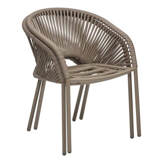 Hesperide - Fauteuil de jardin Oryon empilable café Hespéride - Image 10